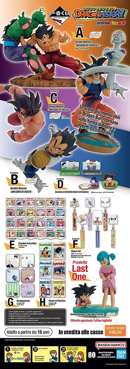 ICHIBAN KUJI Dragon Ball Dragon History 80 Ticket