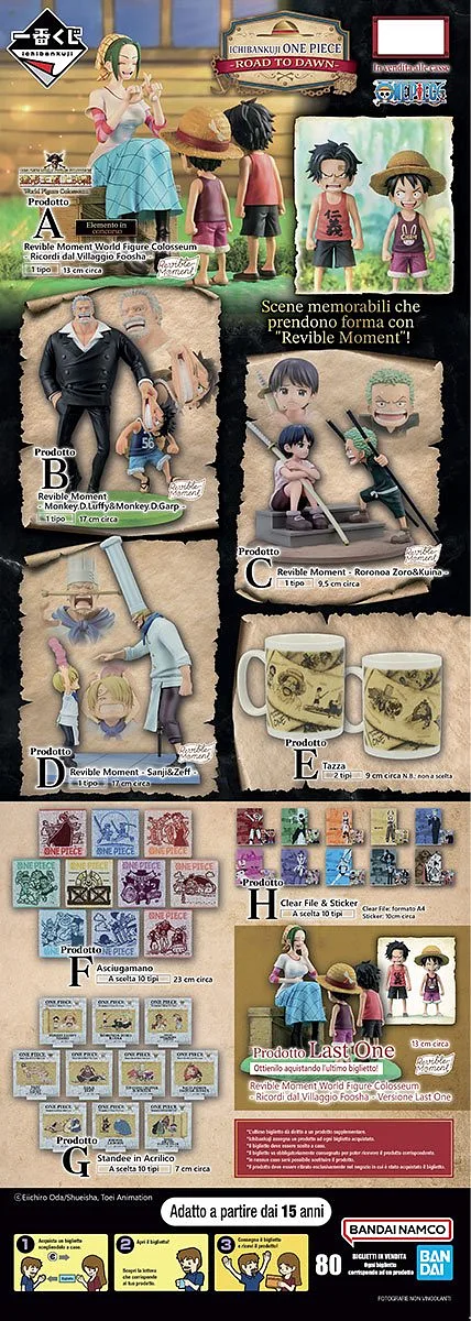 ICHIBAN KUJI One Piece Road to Dawn 80 Ticket