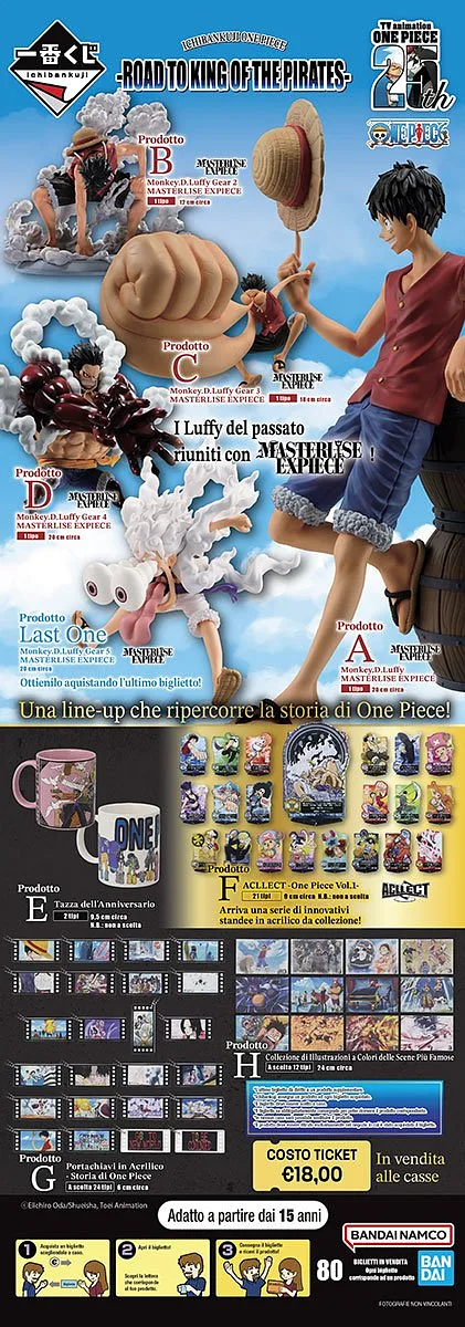 ICHIBAN KUJI One Piece Road to King of the Pirates 80 Ticket