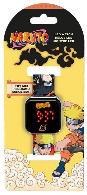 Orologio da Polso Digitale LED Naruto Arancione