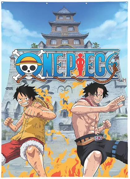 Wall Decor One Piece Monkey D.Luffy & Portgas D.Ace 125x85cm