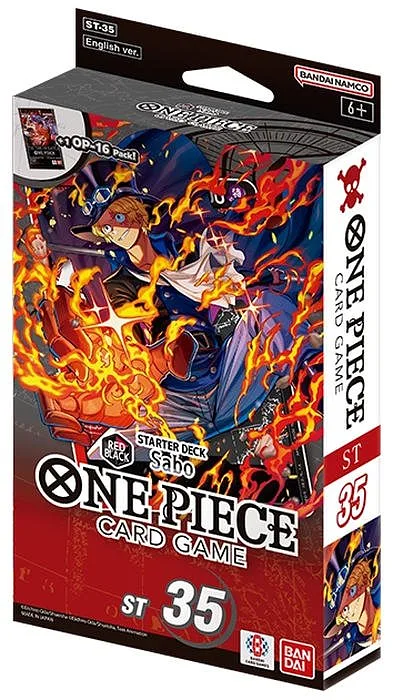One Piece ENG Starter Deck Red/Black Sabo ST-35 1 Mazzo