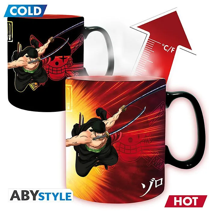 Tazza Cambia Colore One Piece Zoro & Sanji