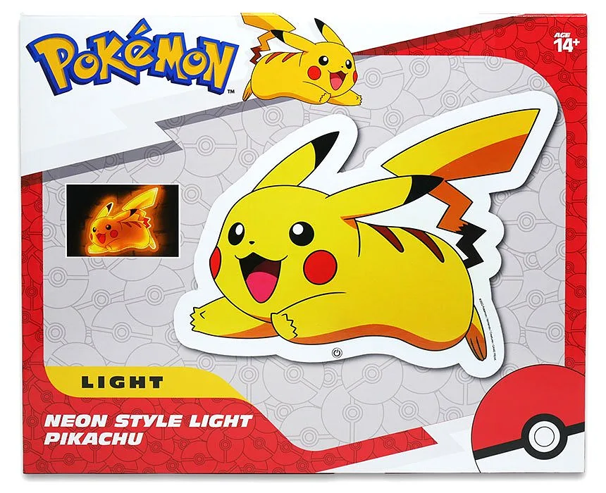 Lampada da Muro Pokemon Pikachu Neon Running