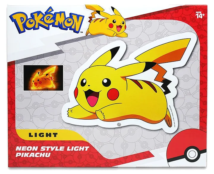 Lampada da Muro Pokemon Pikachu Neon Running