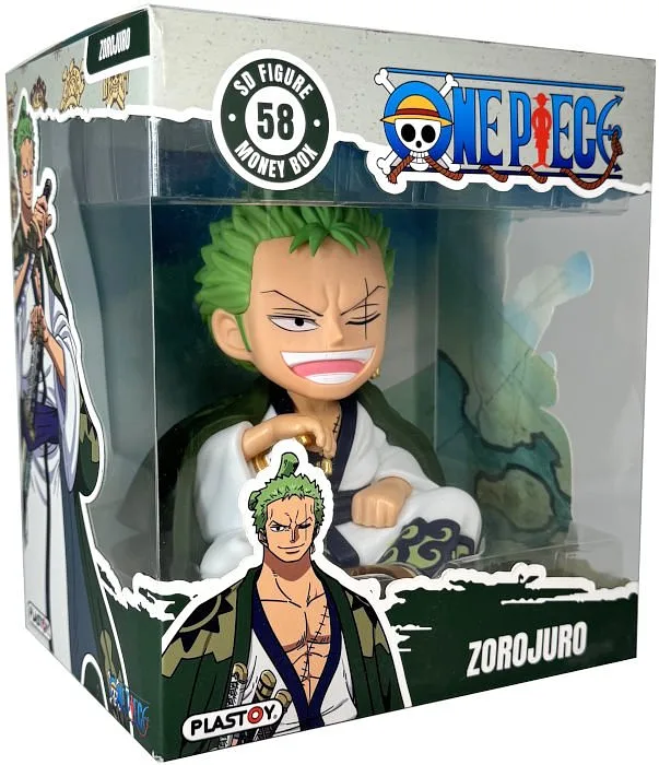 PLASTOY Salvadanaio One Piece Roronoa Zoro Zorojuro