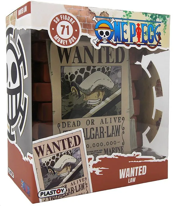 PLASTOY Salvadanaio One Piece Wanted Trafalgar Law