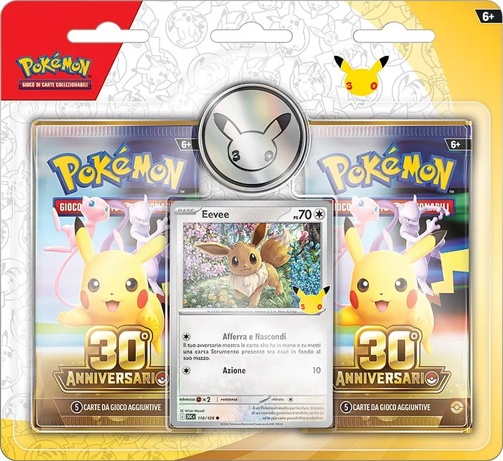 Pokemon ITA 30th Anniversario Blister 2 Buste
