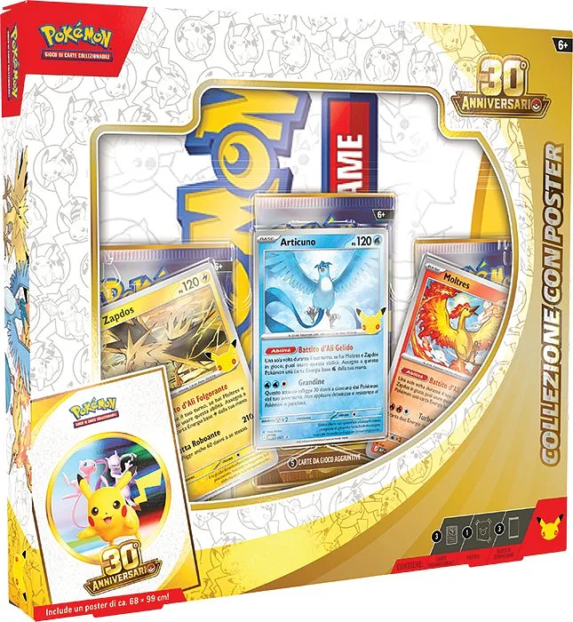 Pokemon ITA 30th Anniversario Collezione con Poster