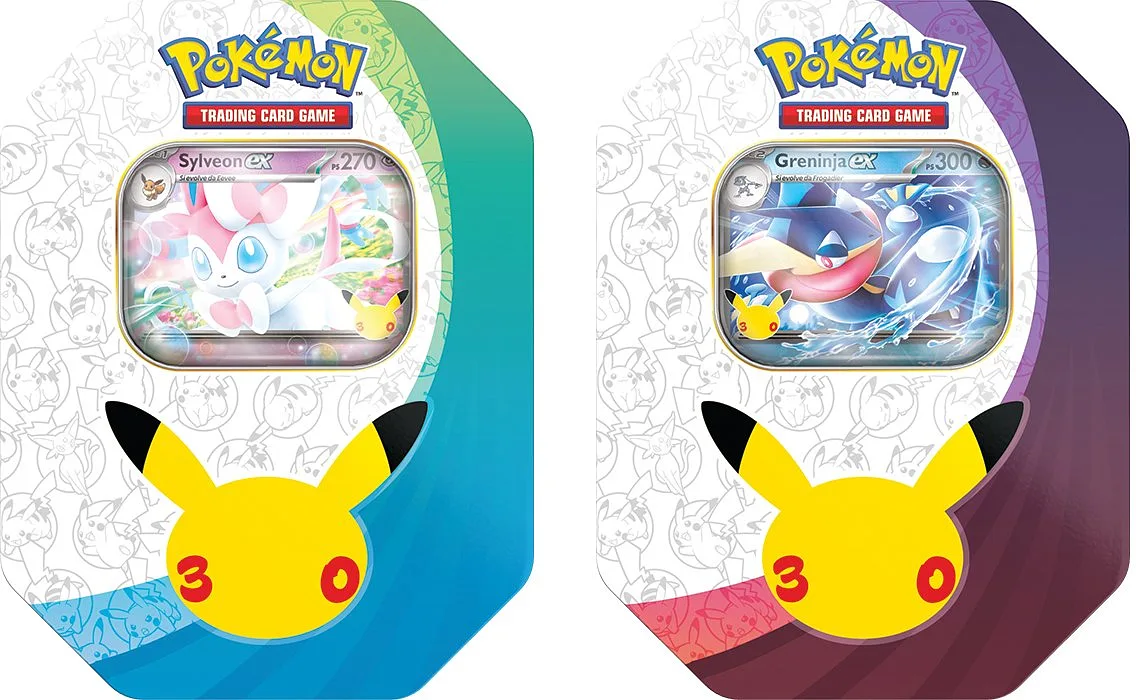 Pokemon ITA 30th Anniversario Tin Sylveon-Ex & Greninja-Ex