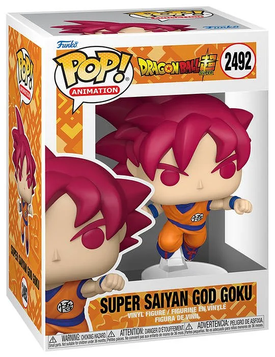 FUNKO POP Dragon Ball Super Saiyan God Goku (Punching) 2492