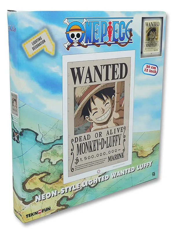Lampe murale One Piece Wanted Monkey D.Luffy
