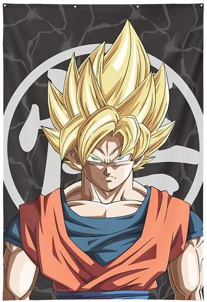 Wall Decor Dragon Ball Z Goku Super Saiyan 125x85cm