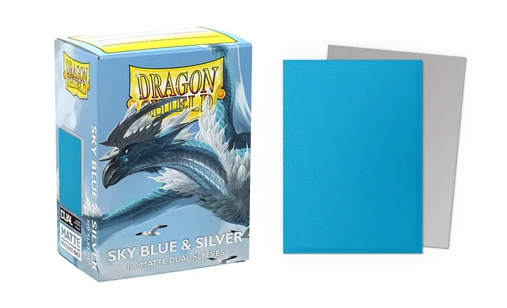 SOBRES PROTECTORAS DE 100 - DUAL MATTE SKY BLUE & SILVER (AT-15074)