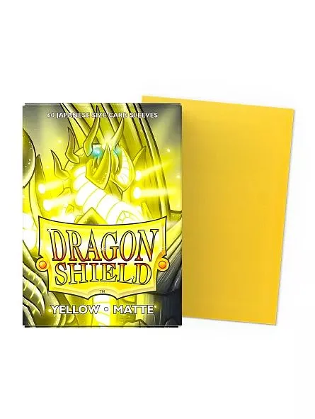 DRAGON SHIELD BUSTE PROTETTIVE MINI JAPANESE DA 60 - MATTE YELLOW AT-11114