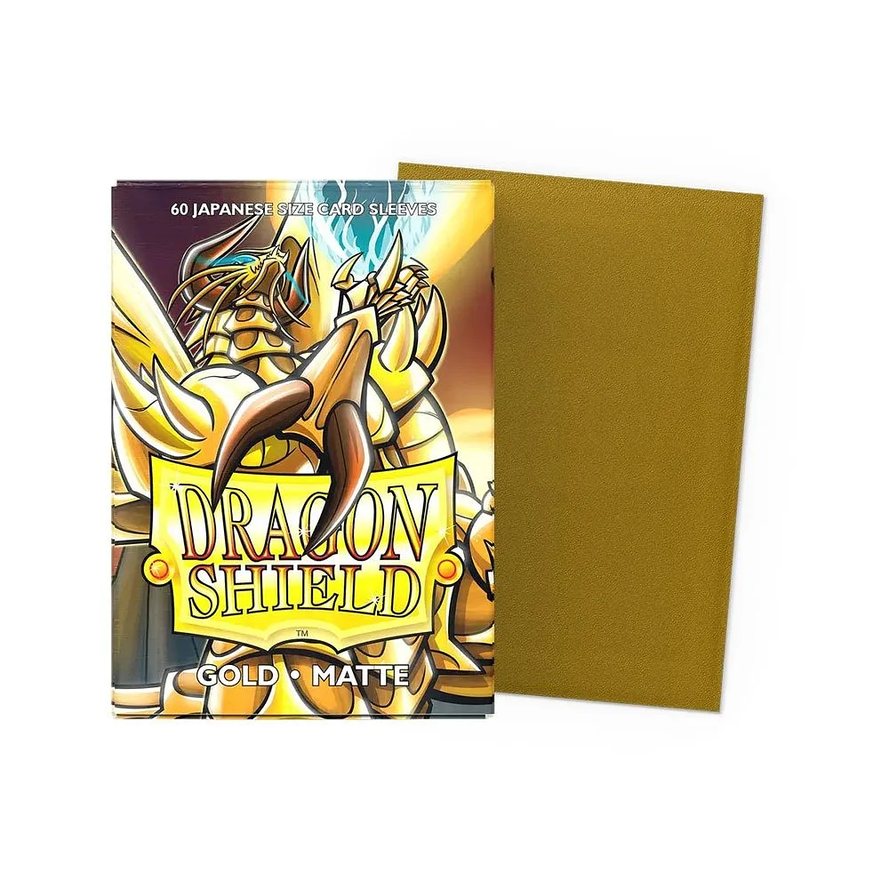 DRAGON SHIELD BUSTE PROTETTIVE MINI JAPANESE DA 60 - MATTE GOLD AT-11106