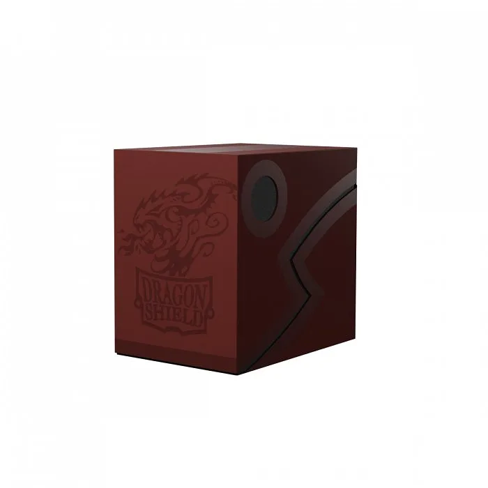 DRAGON SHIELD DOUBLE SHELL - Deck Box - BLOOD RED/BLACK (AT-30650)