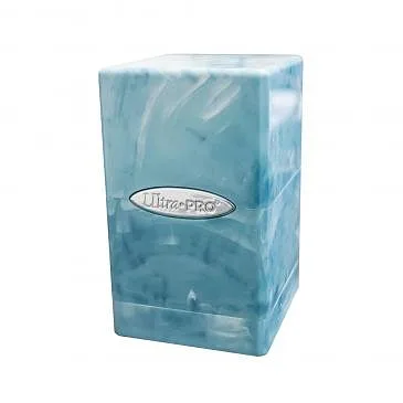 E-16348 MARBLE SATIN TOWER - LIGHT BLUE/WHITE