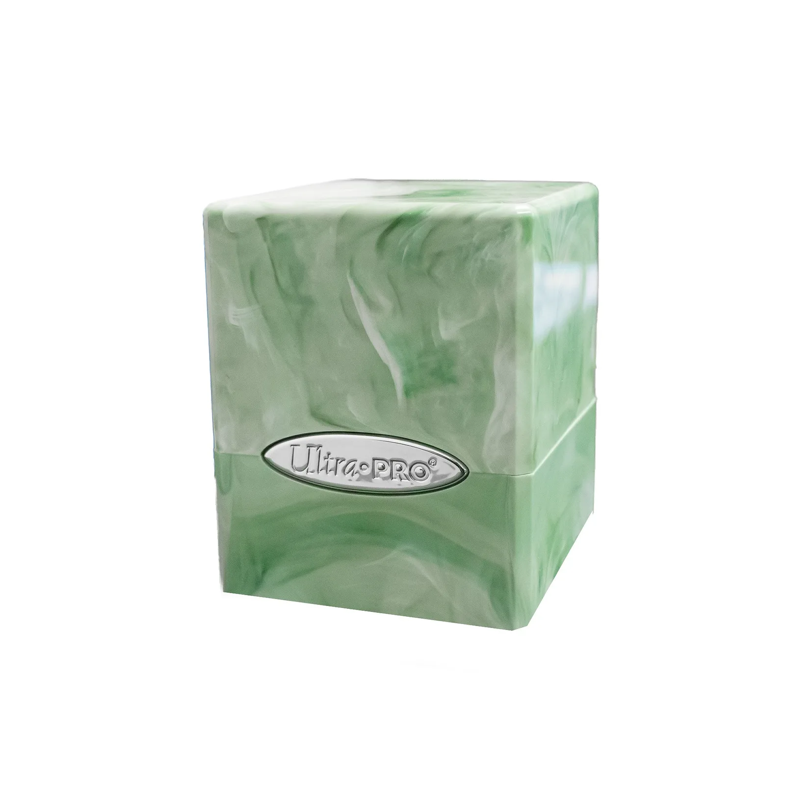 E-16352 MARBLE SATIN CUBE - LIME GREEN/WHITE
