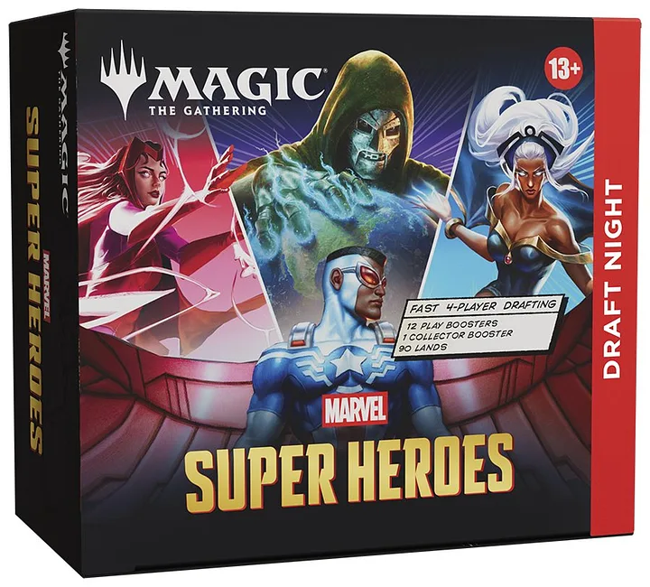 MAGIC - UNIVERSES BEYOND - MARVEL SUPERHEROES - DRAFT NIGHT BUNDLE - (Display de 12 boosters)