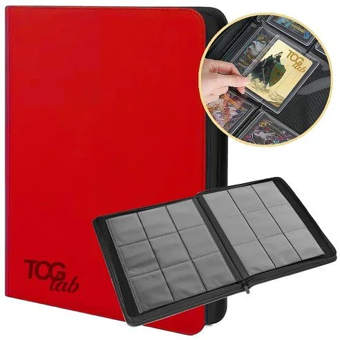 TCGLAB - ALBUM PER TOPLOADER 9 TASCHE - ROSSO
