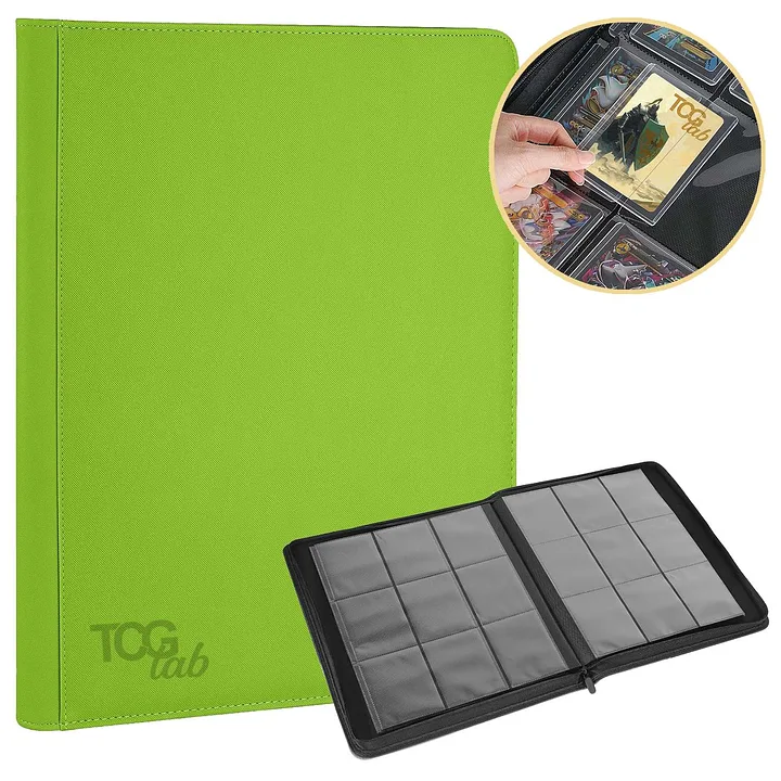 TCGLAB - ALBUM PER TOPLOADER 9 TASCHE - VERDE