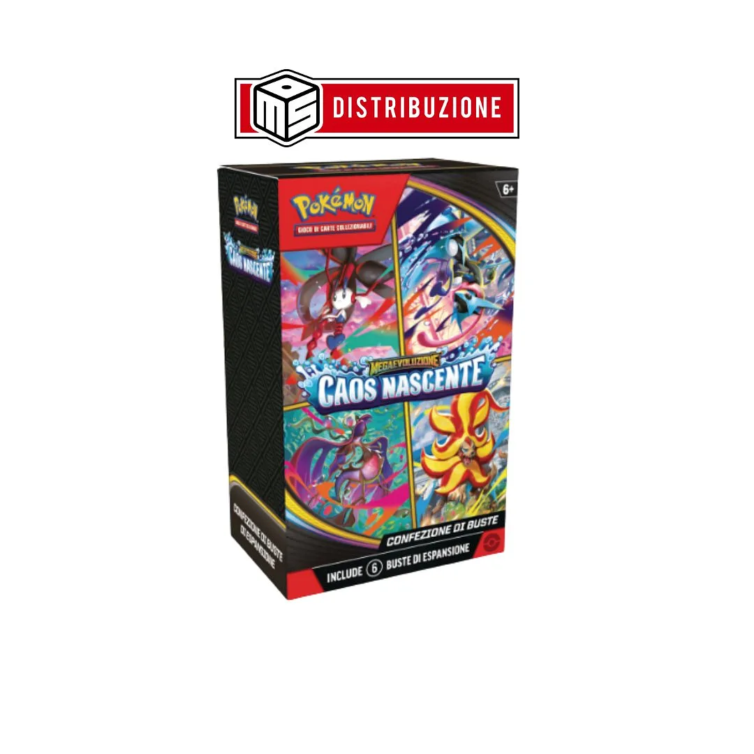 POKEMON - Méga-Évolution CAOS NASCENTE - Bundle de 6 boosters - (1PZ) COD: 10403