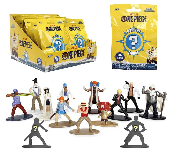 JADA One Piece Nano Metalfigs Die-Cast 1pz Assortimento