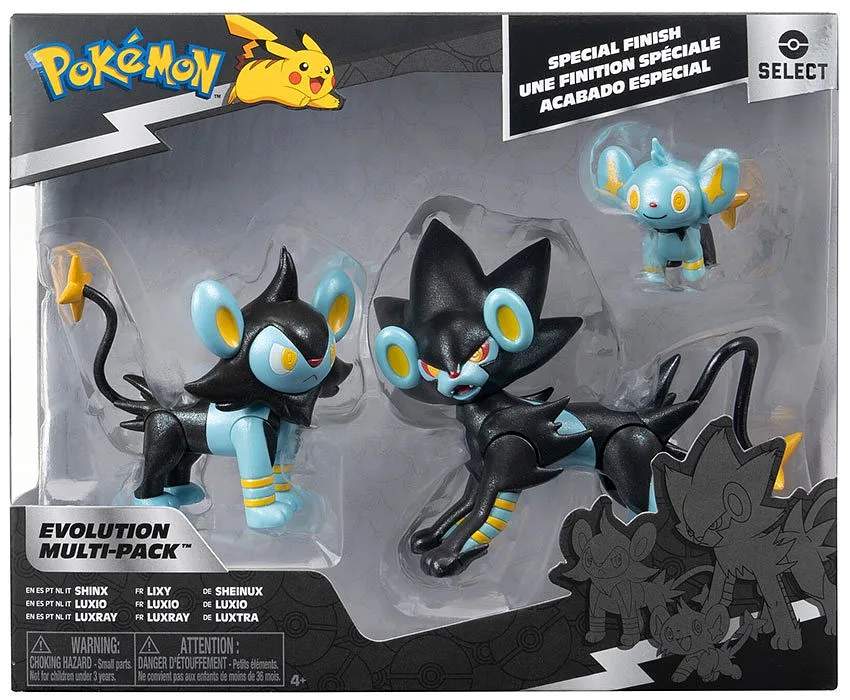 Pokemon Select Evolution 3pz Shinx Luxio Luxray