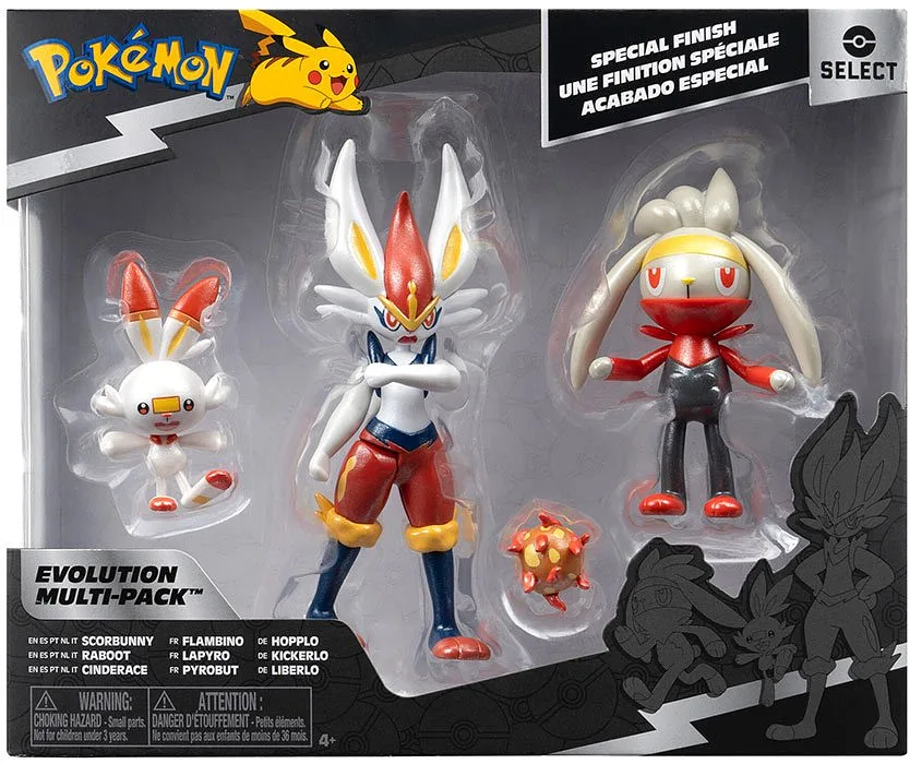 Pokemon Select Evolution 3pz Scorbunny Raboot Cinderace