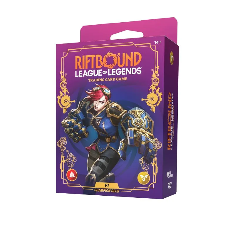 RIFTBOUND - UNLEASHED - CHAMPION DECK: VI (BOX 4 Decks) - ENG