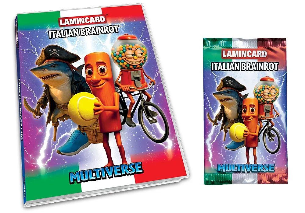 Lamincard Italian BRAINROT Multiverse Album + 1 Booster