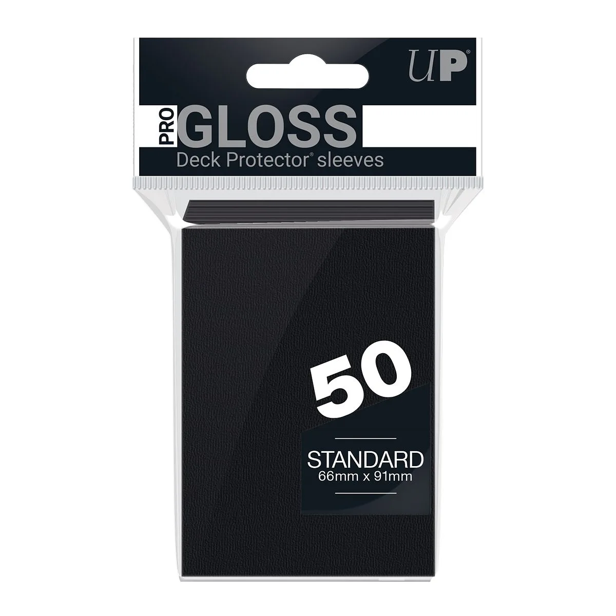 ULTRA PRO - 50 Deck Protector Sleeves Standard Pro Gloss Black