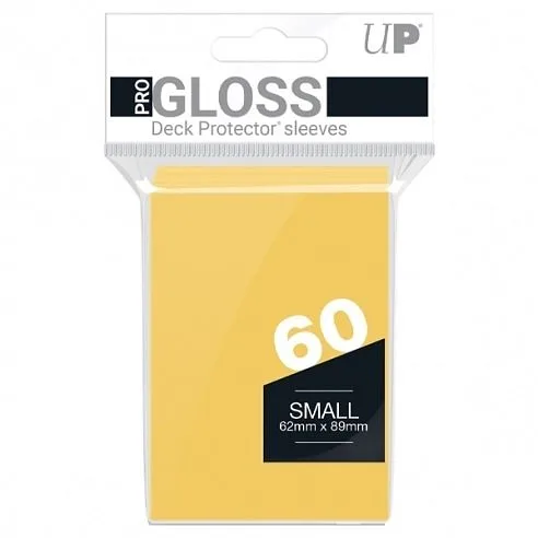 ULTRA PRO - 60 Deck Protector Sleeves Small Pro Gloss Yellow