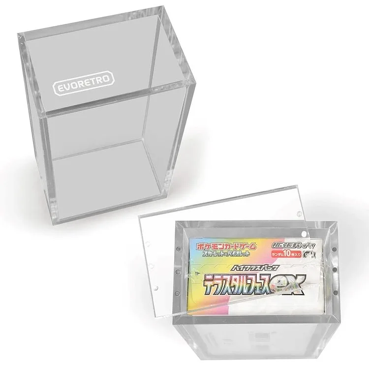 EVORETRO - Boîte en acrylique pour les paquets premium japonais de la série boosters