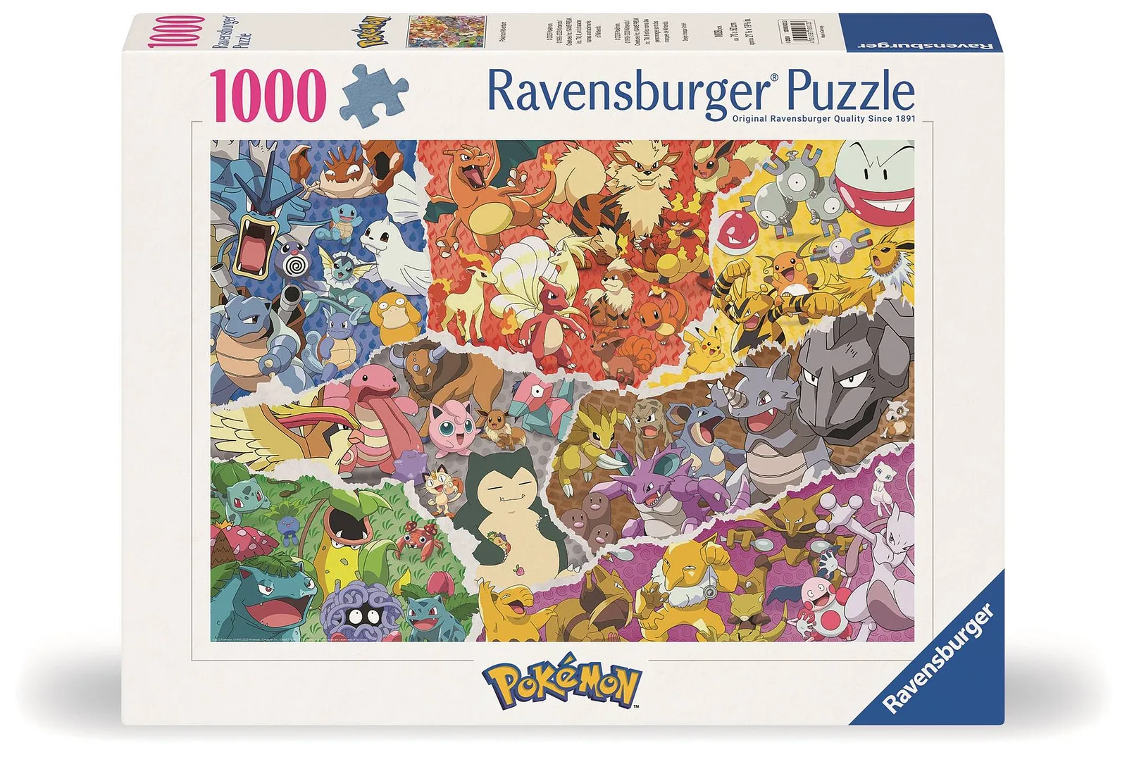RAVENSBURGER Pokémon Puzzle licenziato 1000 pz