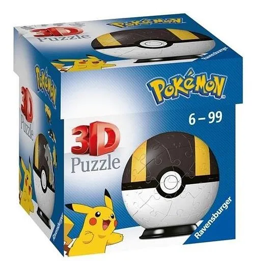 RAVENSBURGER Pokeball nera 3D Puzzleball 54 pezzi