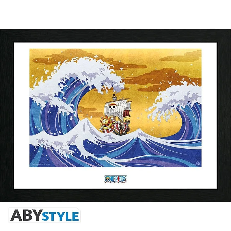 ABYSTYLE ONE PIECE - Poster encadré : "Thousand Sunny" (30x40)