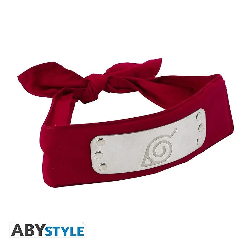 ABYSTYLE NARUTO SHIPPUDEN - Réplique de Bandeau Ninja - Konoha (Red)