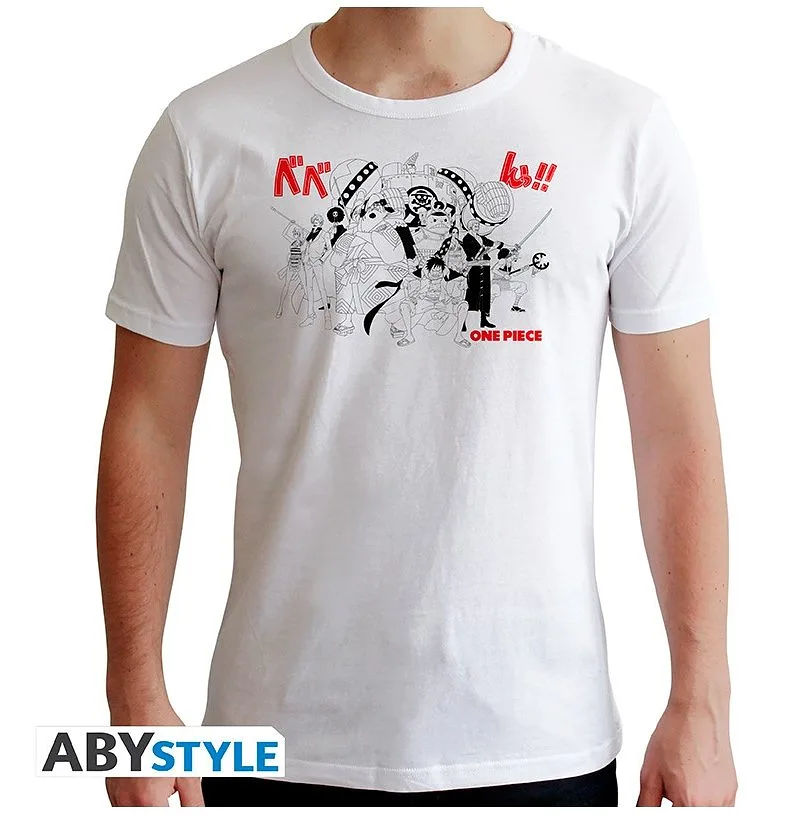 ONE PIECE - T-shirt blanche nouvelle coupe - Full Crew*Large - Chemises de corps pour hommes