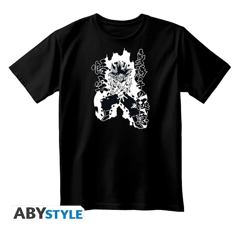 DRAGON BALL SUPER - T-shirt unisexe noire - Goku Kamehameha - Taille S - T-shirts unisexe