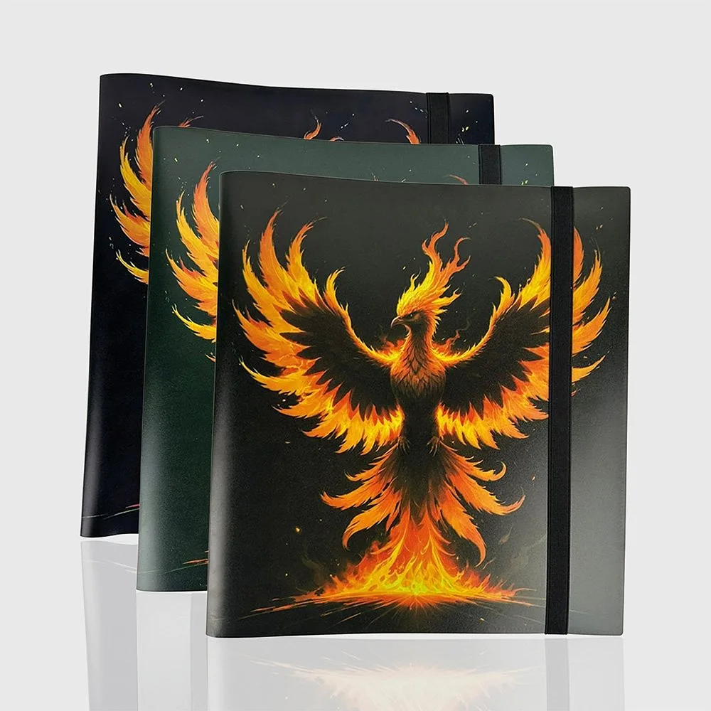 PHOENIX SHIELD Album Flex Toploader 9 Pockets / 12 Pages Phoenix Mix Color