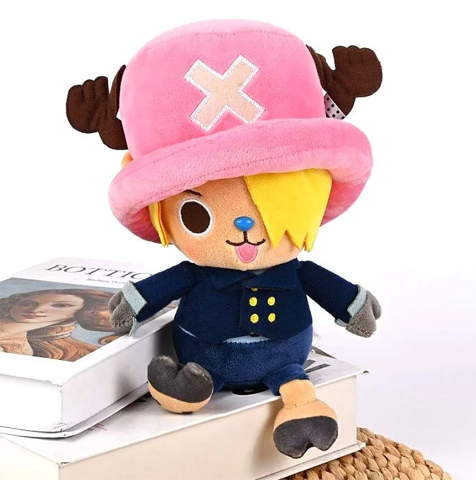 Peluche One Piece Chopper x Sanji 20cm