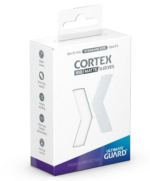 ULTIMATE GUARD Cortex Sleeves Standard Size Matte White (100)