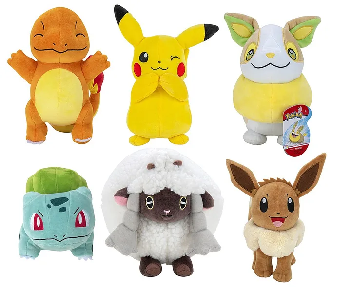 Peluche Personaggi Pokemon Imballo 6pz 20cm #4