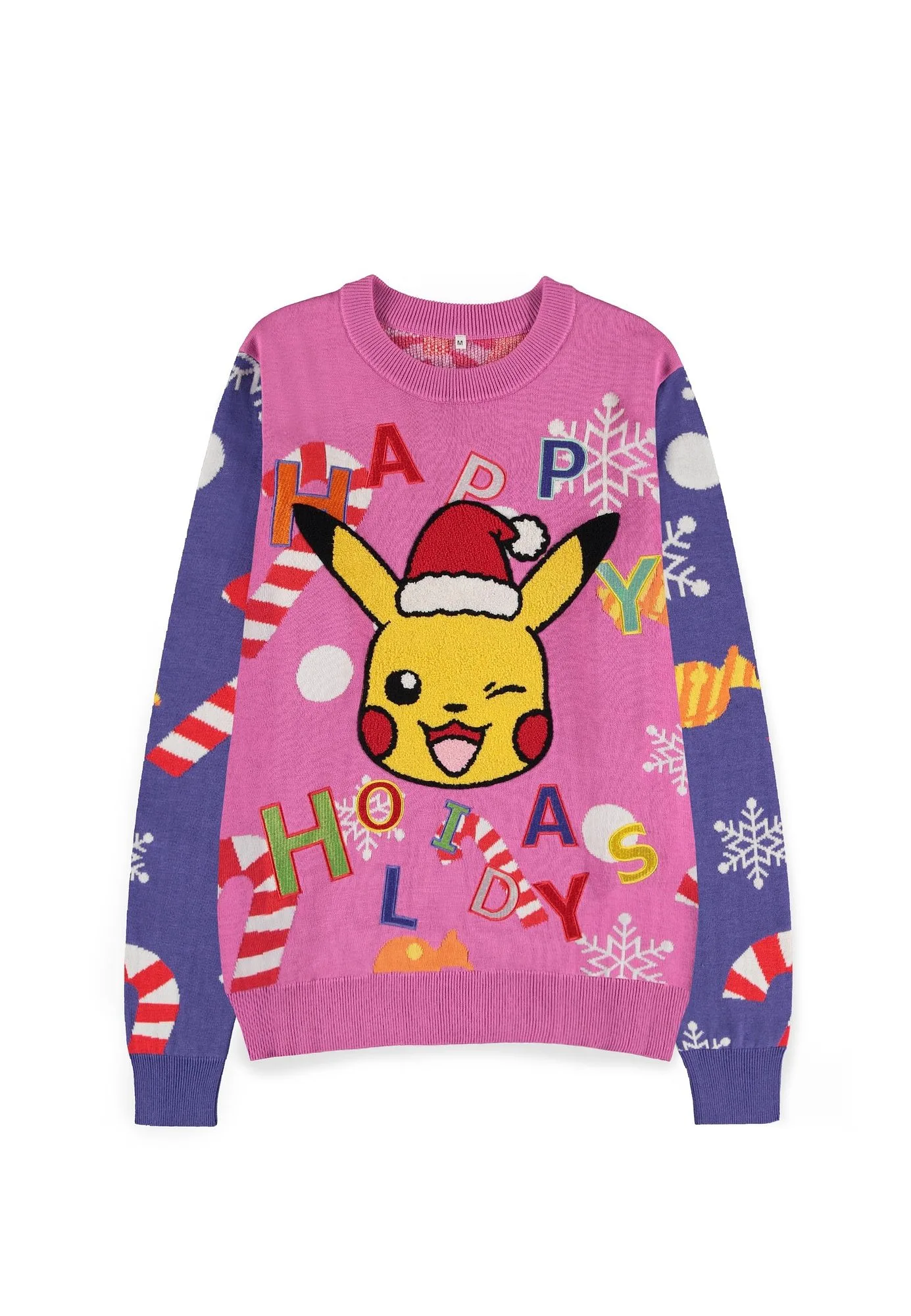 DIFUZED POKEMON - WEIHNACHTS-HOODIE: PIKACHU PATCHED - GRÖSSE M