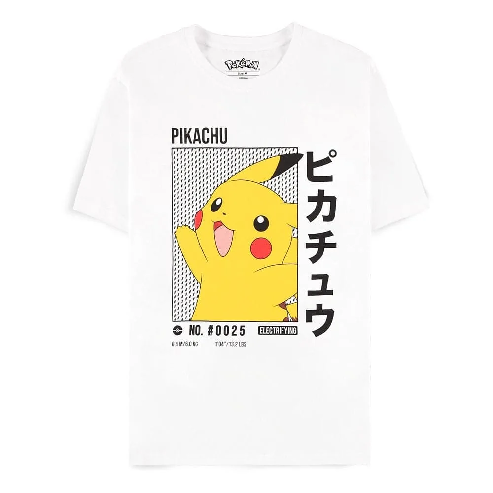 DIFUZED Pokémon - White Pikachu Men's Short Sleeved T-shirt S