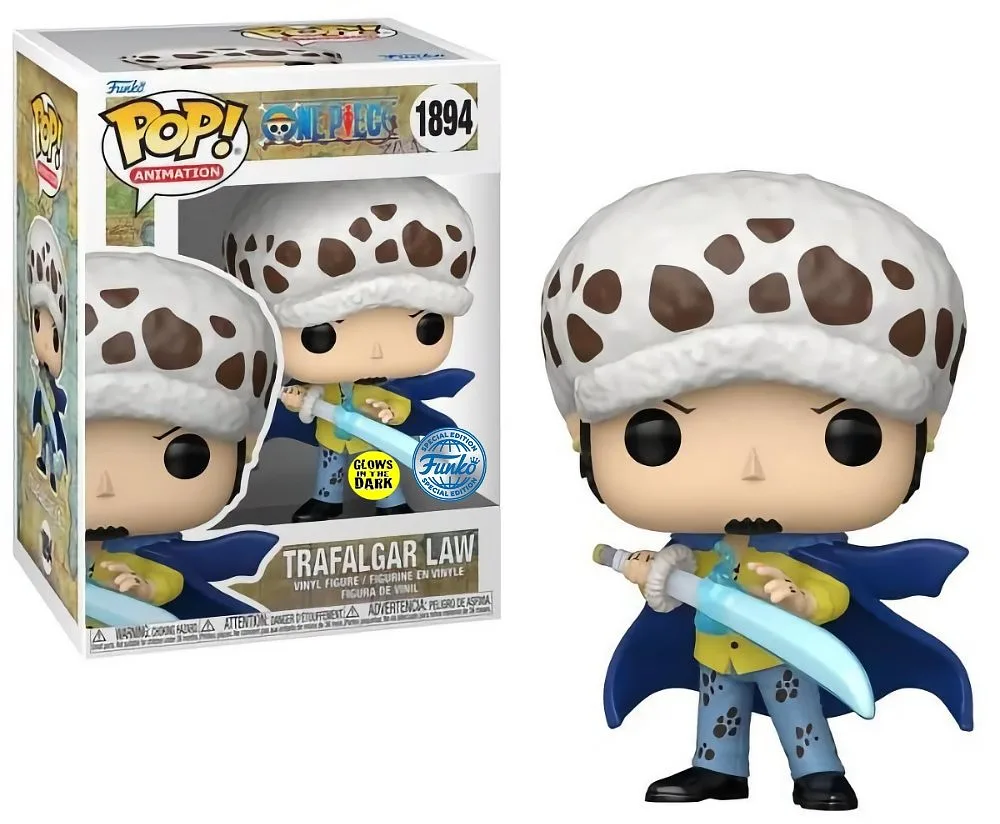 FUNKO POP One Piece - 1894 Law With Blue Anesthesia (Glow In The Dark) (Exclusive) 9 cm