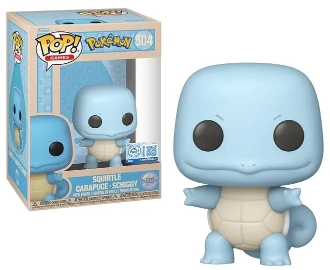 FUNKO POP Pokemon - 504 Squirtle (Soft Color) (Exclusive) 9 cm