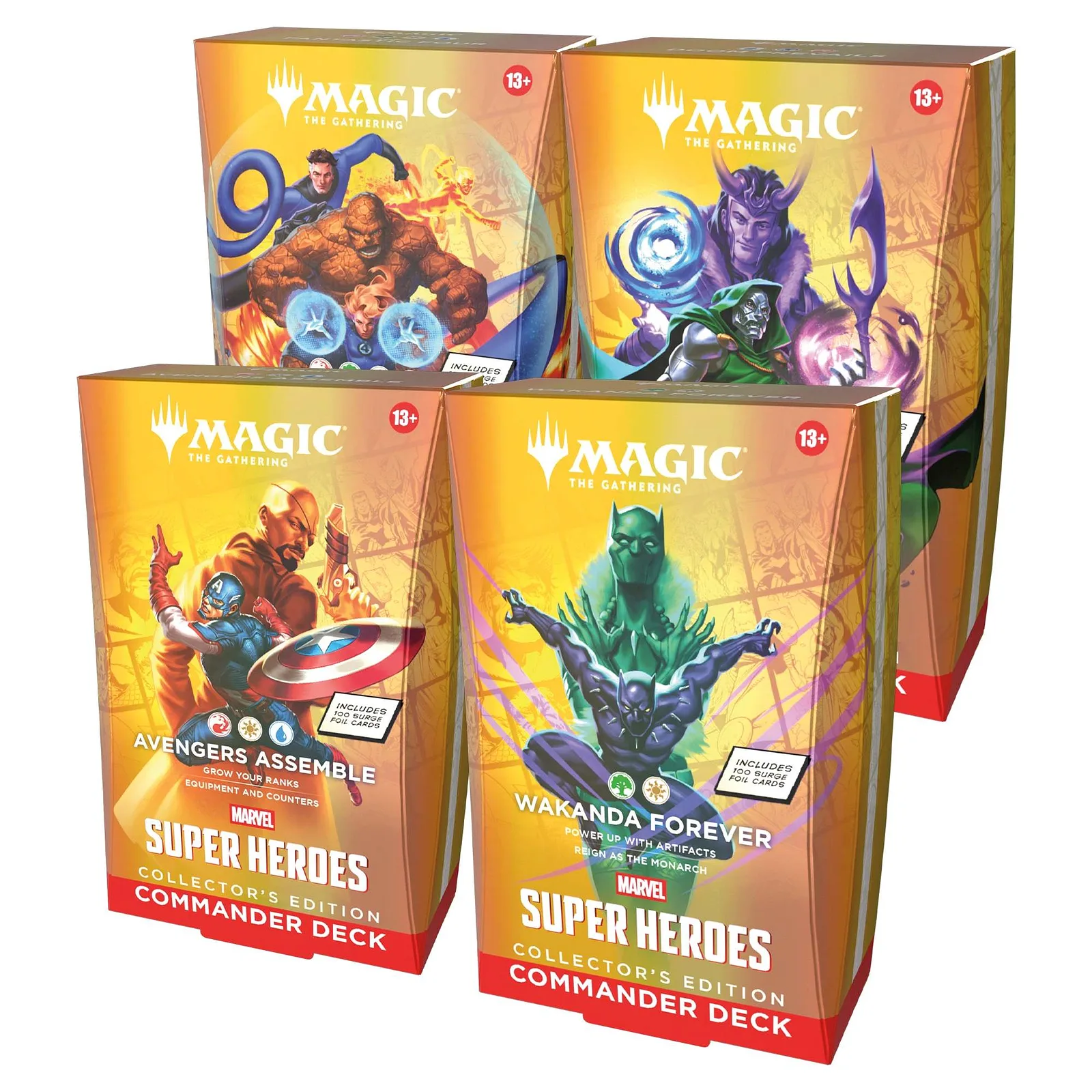 Magic: The Gathering - Marvel Super Heroes Collector's Commander Display (4 mazzi) - ENG